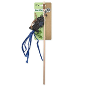 Igrača MC Natural Fun palica riba z zvončkom in mačjim drevesom siva 40cm