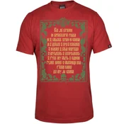011Shop Muška majica kratkih rukava Lazareva kletva, Crvena