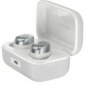 Slušalke Sennheiser MOMENTUM True Wireless 4, In-Ear, ANC, bele/srebrne