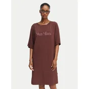 Max Mara Beachwear Vsakodnevna obleka 2616621049650 Rjava Regular Fit