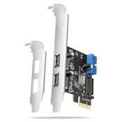 AXAGON PCIe krmilnik za 2x USB Type-A / 2x USB notranji / USB 5Gbps / PCEU-232RS / SP & LP / Renesasov čip