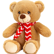Plišana igračka Keel Toys Keeleco - Medvjed sa šalom, 20 cm