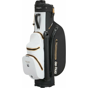 Bennington QO 9+ Waterproof Black/White/Gold Golf torba Cart Bag