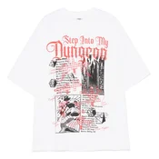 Cropp - Bela majica s printom Dungeons & Dragons - white