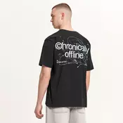 Cropp - Majica s printom - CRNO
