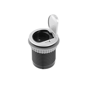 GTV Vgradna vtičnica 1 X ŠUKO in 1 X USB z 1,9m kablom siva polnilec mini, (21227080)