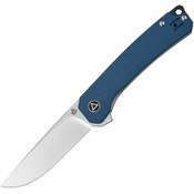 QSP Knife Osprey Linerlock Blue Micarta