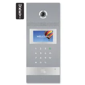 AA-12FB SREBRNA - Bralni panel IP, 4,3 LCD, UKEY, SIP 2.0 - BasIP