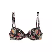 BUFFALO Bikini gornji dio bež / tamno zelena / narančasta / crna