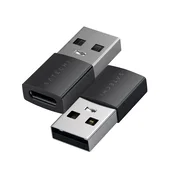 Satechi Aluminum 2x Type-A to Type-C Adapter - Space Black