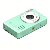INF 4K 64MP Digitalni Fotoaparat z 18x Zoomom - Potovalna Kamera za Selfije Green, (5000235282)