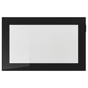 GLASSVIK Staklena vrata, crna/bistro staklo, 60x38 cm