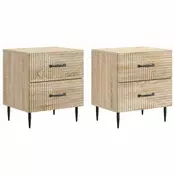 vidaXL vidaXL Nočna omarica s predalom 2 pcs Sonoma hrast 43 x 34,5 x 47,5 cm, (5000209732)