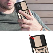 Overboard Oklepni ovitek za Huawei Nova 9 SE, CamShield Slide, zlat