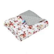 shumee Odeja Minky 75x100 (pepel + divja vrtnica)