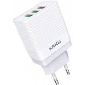 Kaku adapter KSC-407 hišni polnilec Quick Charge 18W vhod Type C PD 3.0 - Original (EU Blister) bel