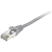 EQUIP Equip 605508 RJ45 omrežni kabel\, Patch kabel CAT 6 S/FTP 15.00 m siva pozlačeni konektorji 1 kos, (20421398)