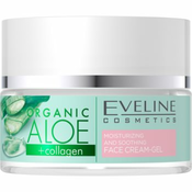 Eveline Cosmetics Organic Aloe+Collagen aktivna i intenzivna hidratantna gel krema s umirujucim djelovanjem 50 ml