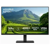 Monitor KOORUI – E2712K, 27, FHD, VA, 144Hz, FreeSync, crni