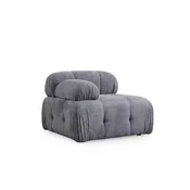 Atelier del Sofa Fotelja Petite L1, 95 x 95 x 75 cm, Tamnosiva