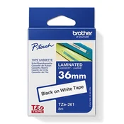 BROTHER traka TZe-261 crna na bijeloj podlozi 36 mm