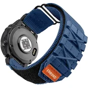 Overboard Najlonski pašček Runner Quickfit za Garmin Fenix 5/6/6 PRO/7 Forerunner 965/955/945, moder