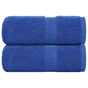 Vidaxl Brisače za umivanje FROGN 2 kosa modre 30x30 cm 360 g/m2