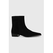 Gležnarji iz semiša Vagabond Shoemakers Nella ženski, črna barva