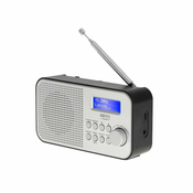 Prenosni DAB/FM radijo CAMRY, LCD, alarm, 20-spomin, slušalke, Lithium baterija 2000mAh