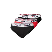 FILA Spodnje hlačke živo rdeča / črna / bela