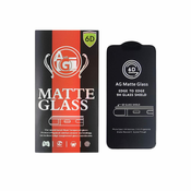 MG AntiGlare Full Glue matirano zaščitno steklo za iPhone XR / 11, črna
