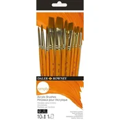 shumee 10-delni komplet akrilnih čopičev Daler Rowney