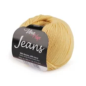 Pletena preja Jeans 50 g - (8187) rumeno-bež