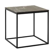 Hanah home Klub sto 50x52x50cm Crno-Mermer