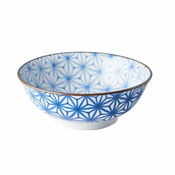 MIJ Velika skleda Starburst Indigo Ikat 19,5 cm 400 ml