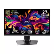 MSI Monitor GAMING MPG 272URX QD-OLED 26,5 UHD 3840x2160, 240 Hz, 150000:1 CR, 250 cd/m2, 0,03 ms, 2x HDMI, DP, USB-C 9S6-3CD79A-015