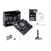 ASUS TUF GAMING B850M-E WIFI AM5 mATX gaming matična ploča - AMD B850, 4xDIMM DDR5, 3xM.2, 4xSATA, PCIe 5.0, 2.5Gb Ethernet, WiFi 6E + Bluetooth, 2xDisplayPort, 1xHDMI s Aura Sync, 90MB1LS0-M0EAY0