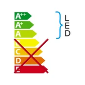 LED stenska svetilka v srebrni barvi Cuadro – Trio