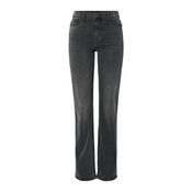 PIECES Kavbojke PCKELLY siv denim