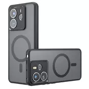 Hibridni ovitek PureFrost MagSafe za Xiaomi Redmi Note 14 4G - black