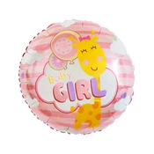 Godan Balon iz folije - Deklica, krog 45 cm