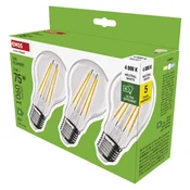 LED žarnica Filament A CLASS A60/E27/5 W (75 W)/1 060 lm/nevtralno bela 3/1