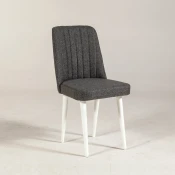 Hanah Home Trpezarijska stolica Vina Sandalye 47x89x46cm Bijelo-Antracit
