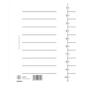 PREGRADA KARTONSKA A4 250G DONAU 8610001-09 bela