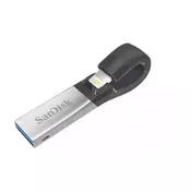 SANDISK 32GB USB 3.0 / Lightning iXPAND (Crna/Siva) - SDIX30C-032G-GN6NN  USB 3.0 / Lightning, 32GB, Crna/siva