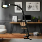 Briloner LED luč v objemki za polnjenje Tari, črna, CCT, zatemnitev na dotik, USB - Študija/pisarna - Sodobni - Kovina