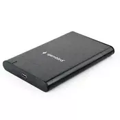 GEMBIRD USB 3.1 Eksterno kućište za 2.5 SATA hard diskove, Type-C, crno