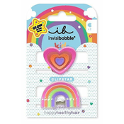 Invisibobble Sponke za lase Clipstar Glow Happy Heart 2 kos