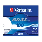 Verbatim 100GB/XL/BD-R 4X PRINT JC 1/5 43789 ( 5100P/Z )