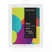 NEONAIL Duo Acrylgel Forms predloge za nohte vrsta 04 Classic Almond 120 kos